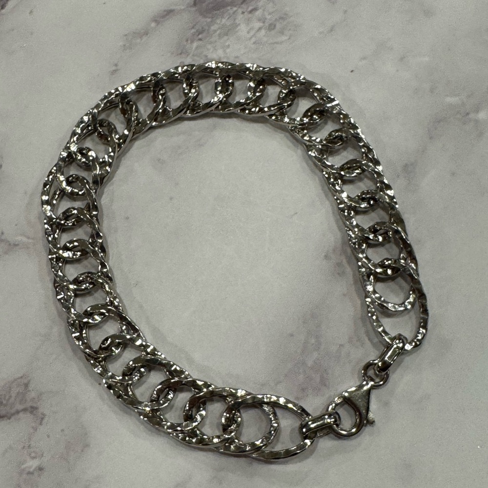 Sterling Silver Oval Link Bracelet